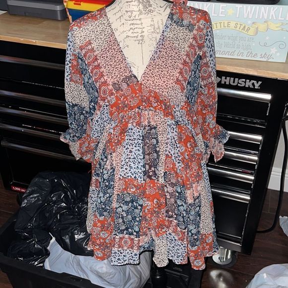 NWT”Olivaceous” Bombshell Babydoll Dress - Picture 6 of 10